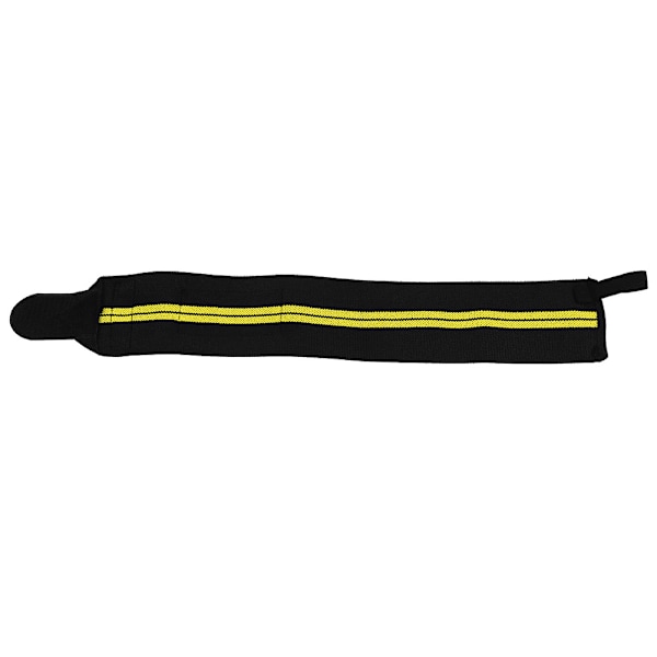 Justerbare Elastiske Wraps Bandager Vægtløftning Wristband Åndbar Gym (sort & gul)