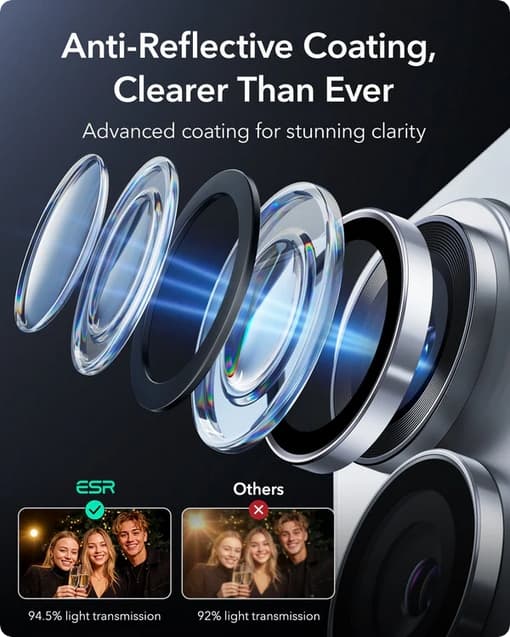 2-Pack Compatible with Kompatibel med Samsung S26 Ultra Camera Lens Protector Tempered Glass Silver Silver 30