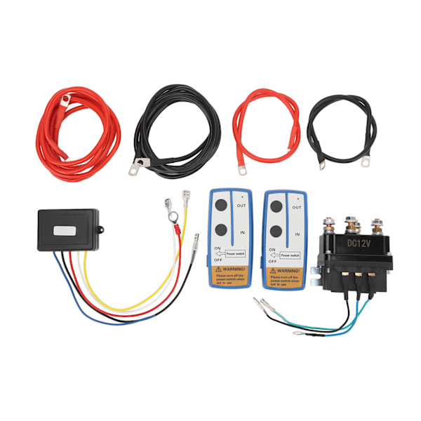 12V Trådløs Vindespyl Fjernbetjeningssæt 63070 250A Robust Vindespyl Solenoid Relæ Kontakt til 2000lb til 5000lb ATV UTV Lastbil