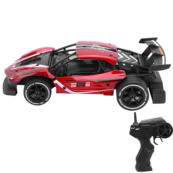 1/16 2.4G RC Alloy Nopea Drifting Langaton Leikkiauto Kilpa-auto 8004red