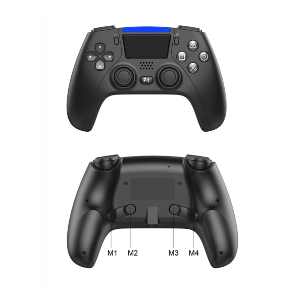 BE-Privat modell PS4 spelkontroll vit-svart