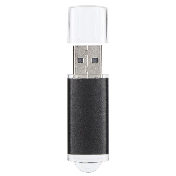 TIMH USB Flash Drive Gjennomsiktig deksel Svart bærbar lagringsminnepinne for PC-nettbrett16GB