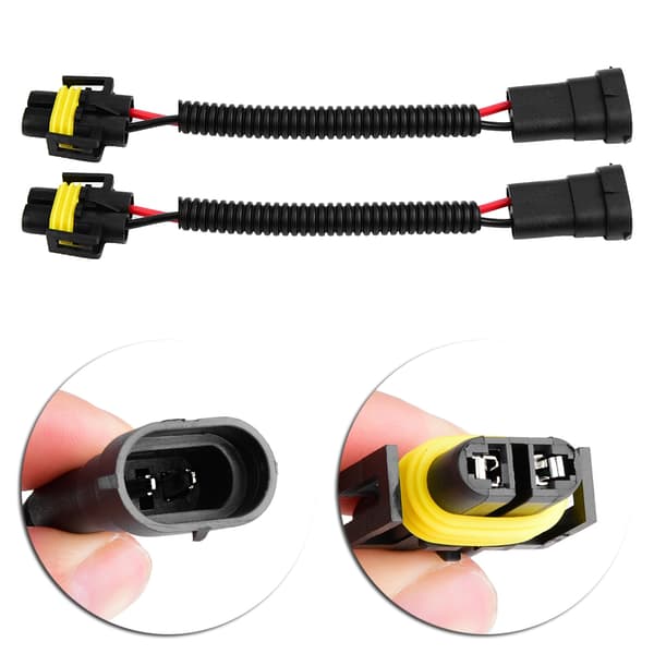 【BEMS】2 stk. frontlys tåkelys kompatibel med forlengelse ledningsnett stikkontaktadapter kompatibel med H11