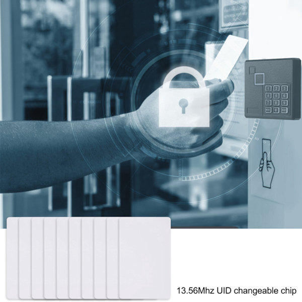 10 st/set 13,56 MHz Smarta RFID-block 0 Skrivbar IC UID-kort Bytbart Inmatningsåtkomstkort