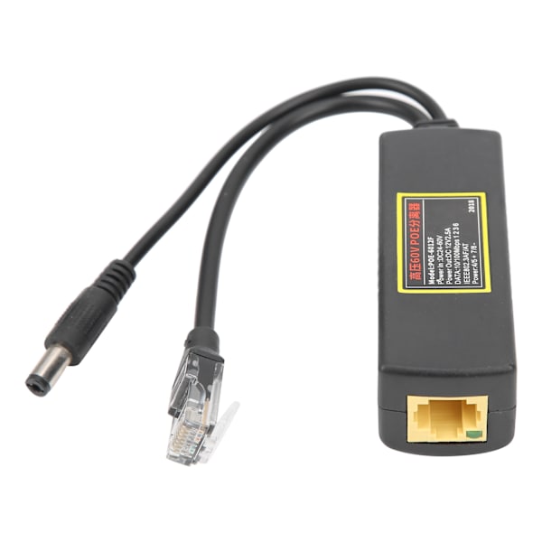 Høytrykks 60V POE-splitter for 10/100M dataoverføring Ethernet for små nettverksenheter