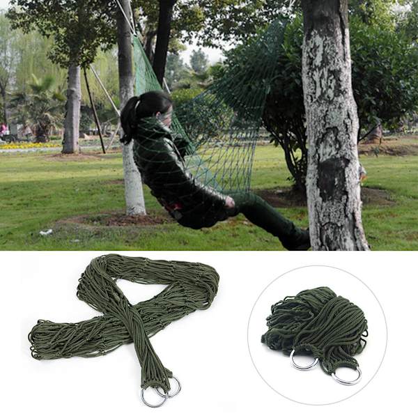 Ulkoilmakäyttöön tarkoitettu nylon-verkko köysi riippukeinu mukava riippuva sänky ulkoilmakäyttöön leirintään