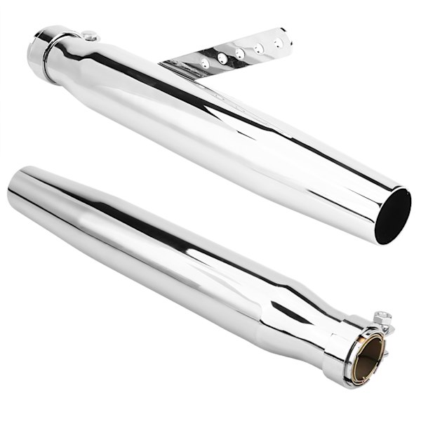 Motorcykel Avgassystem Dämpare Slutpipa Universal för Motorcykel GY6 Silver