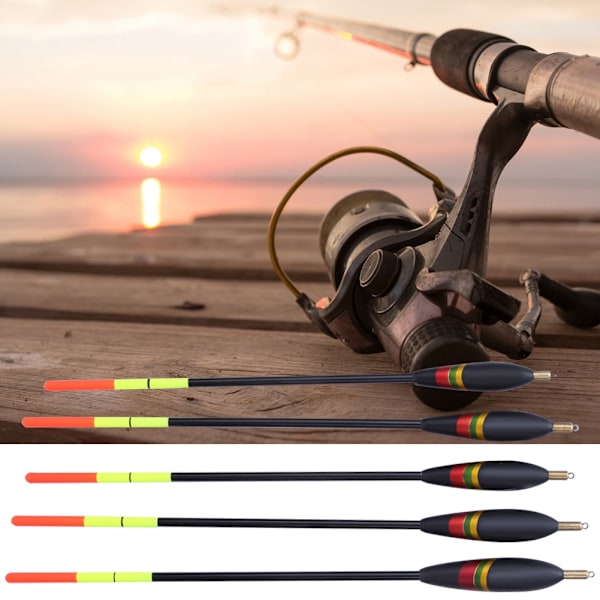 5 stk Holdbare Balsatræ Fiskeflydere Bobber Multifunktionelle Fiskefoder Agner Tilbehørspakke ( )