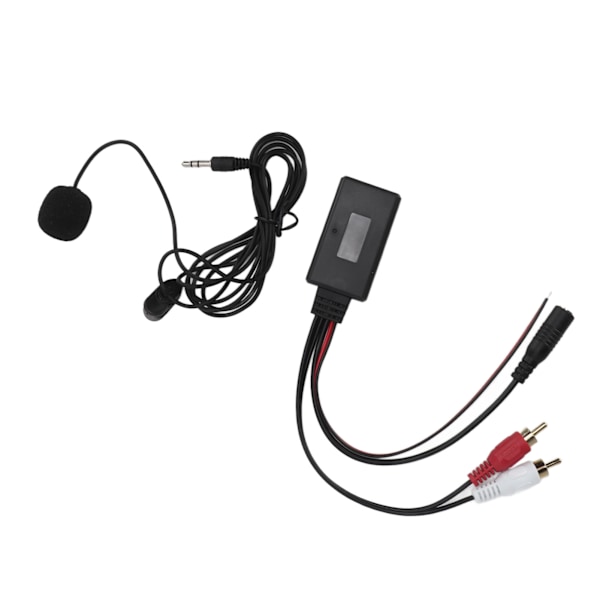 Auton Bluetooth AUX langaton adapteri 2 RCA -äänitulolla handsfree-mikrofonilla Kenwoodille