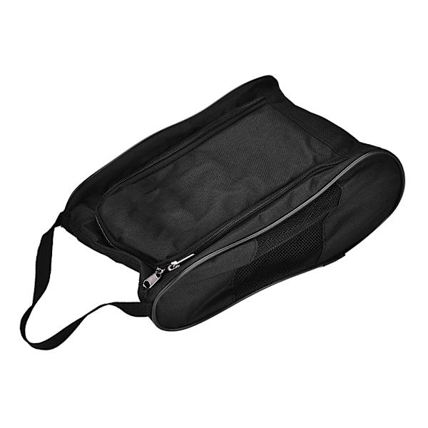 Andningsbar Bärbar Golfskobag - Svart