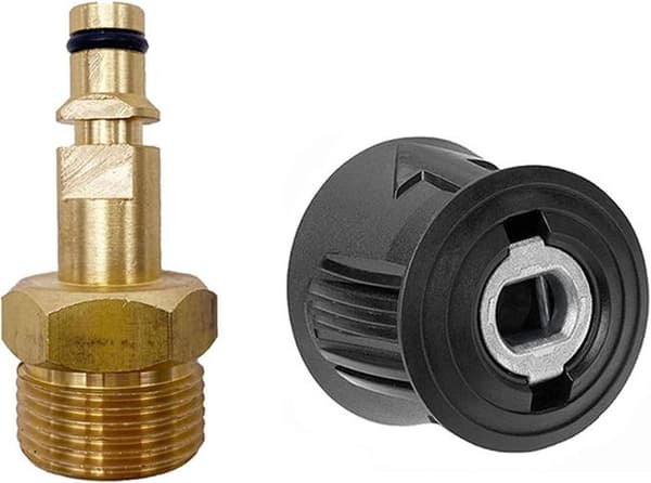 Højtryksrenseradapter - M22 14 mm lynkoblingsadapter til Karcher K2-K7 - lynudløseradapter