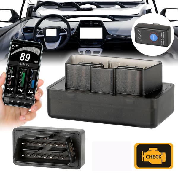 Bluetooth Obd2 Bilscanner Kodelæser Kompatibel med Android Ios Diagnostisk Værktøj