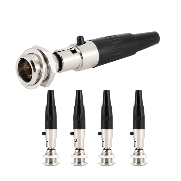 5 kpl 3-napainen Mini XLR Puhdas Kupari liitin DIY Audio Kaapelin Pistorasia Päänäppäinliitäntää varten