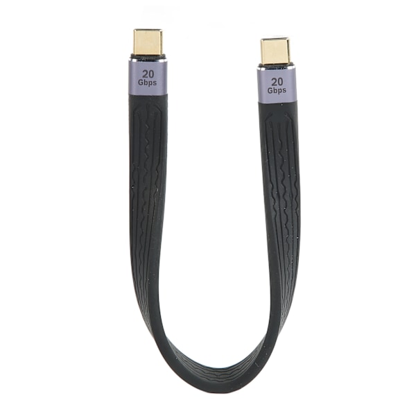 Typ C till Typ C Kabel 22cm PD 100W Snabbladdning FPC Stark Metall 4K 60Hz PD Snabbladdningskabel för Telefon Laptop