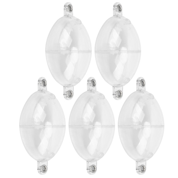 5 stk. Fiskeri Bobble Flydere Hav Grov Overflade Controller Fiskeri Flyde Bold Fiskegrej Transparent Hvid