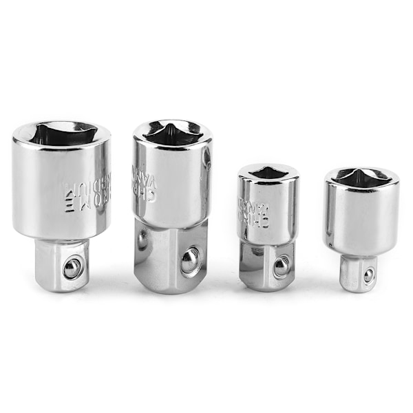 4 stk. 1/4 tommer 3/8 tommer 1/2 tommer Elektrisk Nøglehylster Adapter Konverter Chrome Vanadium Stål Drev Sokkel Led (Forgyldt)