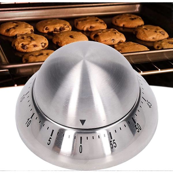 【BEMS】Kitchen Timer, 60 min, with Loud Alarm, No Batteries Required