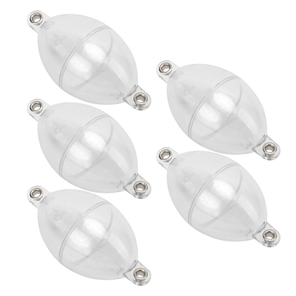 5 stk Fiskebobler Hav Grov Overflate Kontroller Fiske Flyte Ball Fiskeutstyr Transparent Hvit