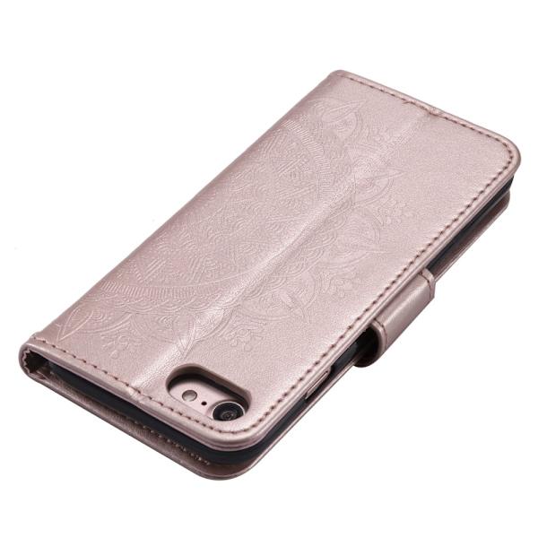 【BEMS】Mandala Wallet Case Compatible with iPhone 17e - Rose Rosa guld pink
