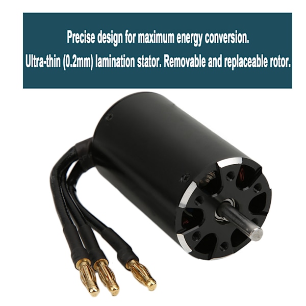 For SURPASS HOBBY 4-polet børsteløs motor svart for 5,0 mm 3660 3500 KV RC båtdel