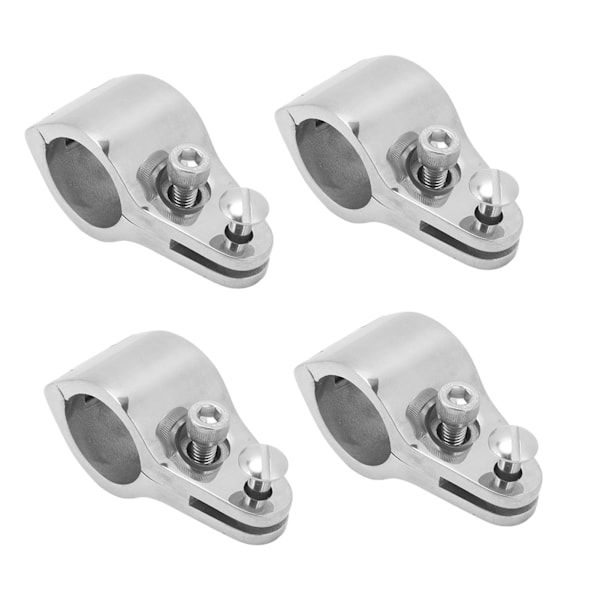 4 STK Bimini Top Jaw Slide 316 Rustfritt stål Heavy Duty Rustbeskyttet Bimini Canopy Fitting for 1-tommers slange