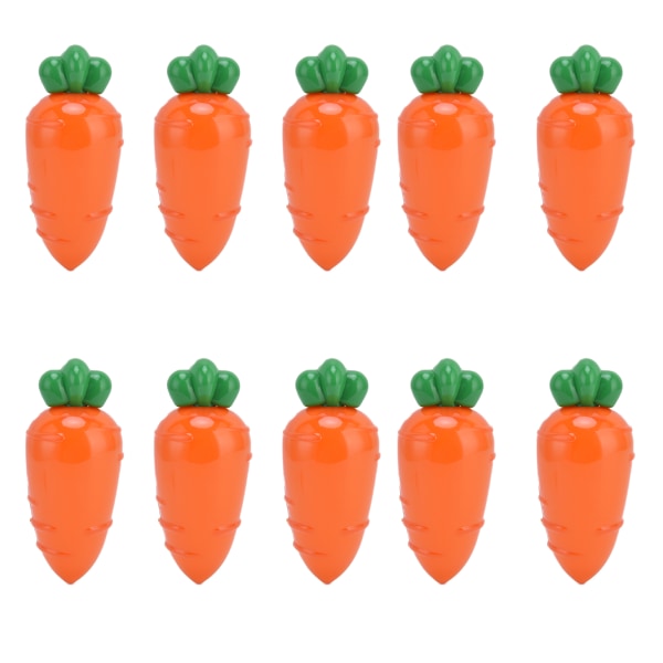 10 kpl porkkanan muotoinen karkkirasia muovinen case hääjuhlalahjaksi (läpinäkyvä keltainen)/
