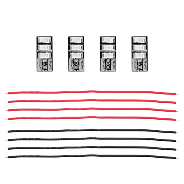 4 st Mini LED-ljusbräda 4‑6S RC Röda LED-lampor Set för FPV Racing Frame Kit