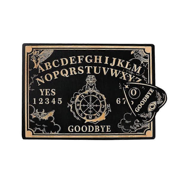 12\" Wooden Ouija Board, Divination Pendulum, Engraved Magic Board, Witch Sun Pendulum Board Set, Wicca Altar Supplies D