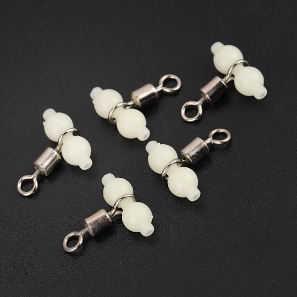 5 st Luminous Fishing Rolling Swivels Connector Havfiske Tackel (L)