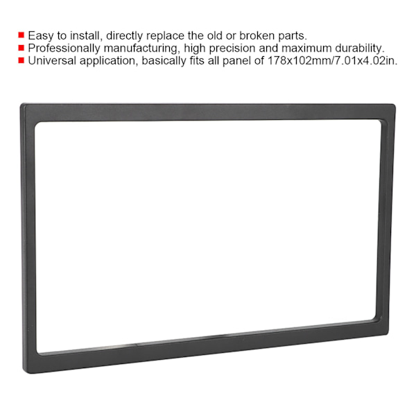 Uniersal 2 Din 7in PST Thick Fascia Car Fascia Dash Mount DVD Navigation Audio Frame för 178x102mm