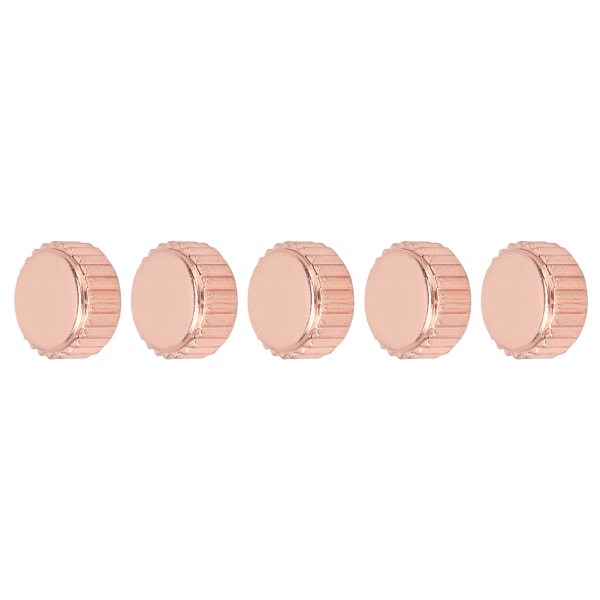 BEMS 5 st professionella klockkronor i roséguld stål kvarts mekanisk klockhuvud reparationstillbehör 6 mm / 0,24 tum