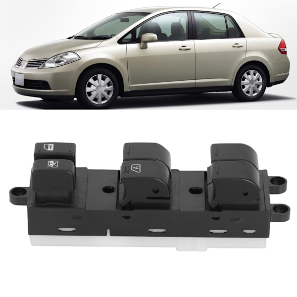 Auton ikkunannostimien ohjainkytkin sopii Nissan Tiida C11 SC11 C11Z 25401-1JY0A