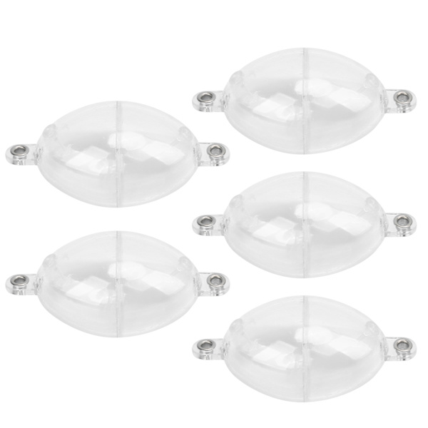 5 stk Fiskebobler Hav Grov Overflate Kontroller Fiske Flyte Ball Fiskeutstyr Transparent Hvit
