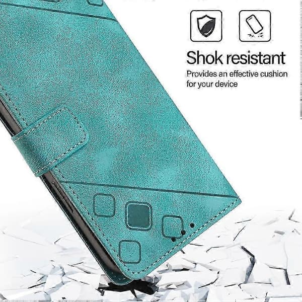 Samsung Galaxy S25 FE Plånboksfodral med magnetisk stängning, PU-läder, 3 kortfack, stativ, stötsäker green