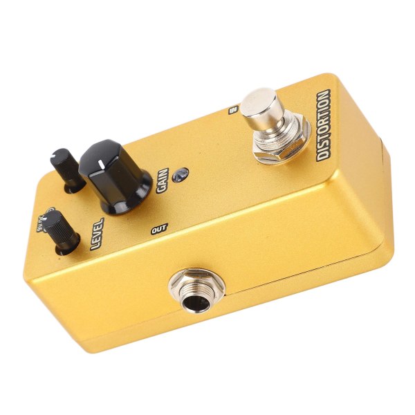 TIMH Electric Guitar Effects Pedal Single Block Mini Modulation Amplifier Simulation Pedal Golden Distortion