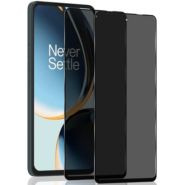 【BEMS】2-Pack OnePlus Nord CE 3 Lite 5G Privacy Screen Protector - Tempered Glass 9H - Super Quality 3D