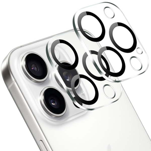 [2-Pack] Compatible with iPhone 16 Pro Max Tempered Glass Lens Protector - Camera Compatible Protection, Anti-Scratch