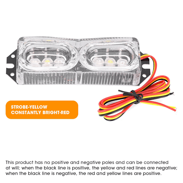 Motorsykkel LED Bakre Strobelys Nummerplate Advarselslys Stopp Brems Blinkende Baklykter 9-80VDC9-60V