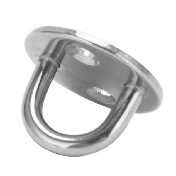Pad Eye Plate U-krok Rundt Rustfritt Stål Heavy Duty Rustfri for Dør Båt Hengekøye Hjem 6MM