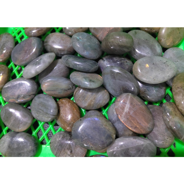 TIMH Natural Moonstone Minerals Polert Krystall Moonstone for Fishbowl Ornaments Prøver 20-30 g