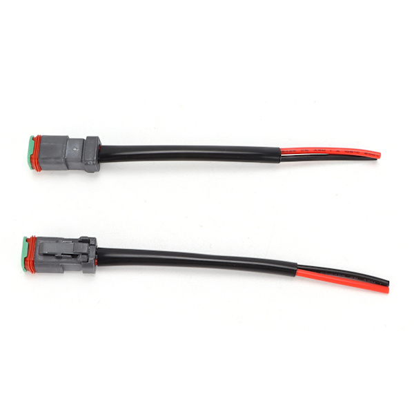 2kpl DT 2Pin uros naaras johtosarjaliitin IP68 Vedenpitävä LED-työvalolle Light Bar