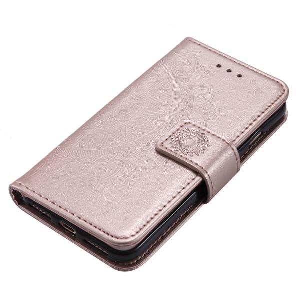 【BEMS】Mandala Wallet Case Compatible with iPhone 17e - Rose Rosa guld pink