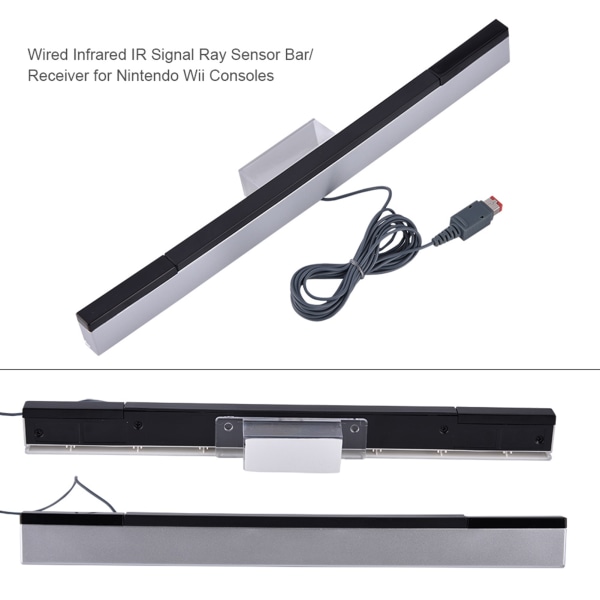 TIMH Wired Infrarød IR Signal Ray Sensor Bar Receiver til Nintendo