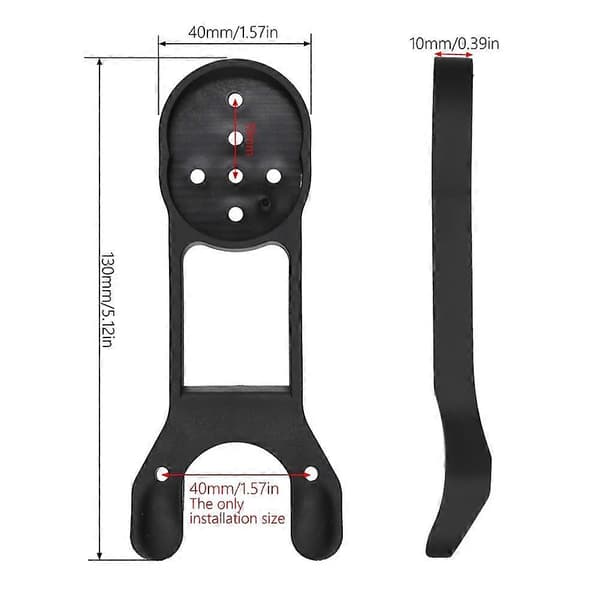 For CANYON H11 H36 integrert sykkelcomputerholder Musta