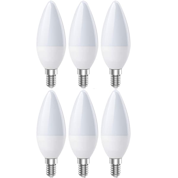 E14 LED-pærer, LED E14-lyskilde kaldhvit 6500K, 5w 60