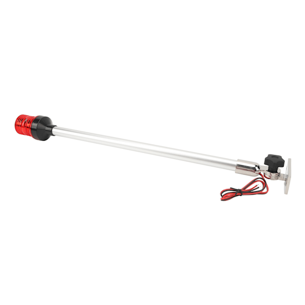 22 tommers båt akterlys LED vanntett 360 graders signallampe for fiskebåter, yachter, skip DC 12 til 24V rød
