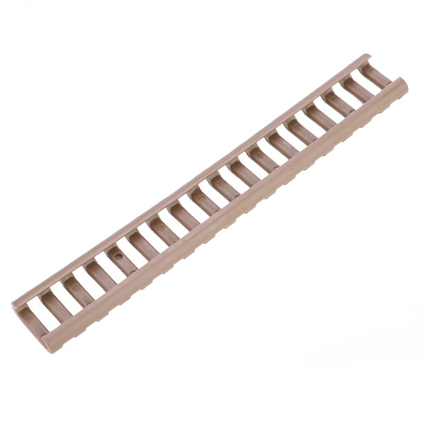 4 stk. Keymod Picatinny Ladder Gummi Skinne Dækning Håndbeskytter (Sandfarvet)