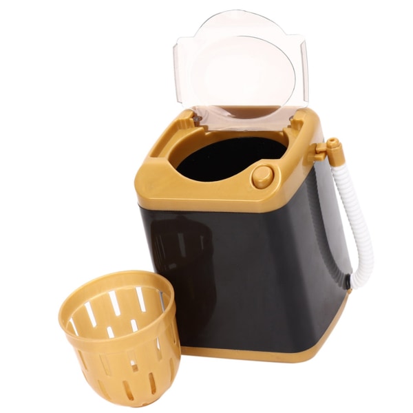 Sähköinen minipesukone kosmetiikkatyökalujen puhdistuskone lasten lelulahja (kulta)++/