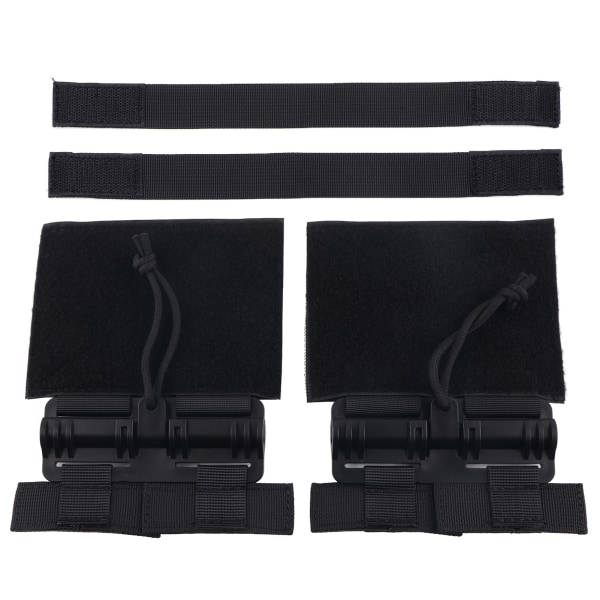 2-pack Utomhus Snabbkoppling Cummerbund MOLLE Avtagbar Spänne Nylon Bärbar Snabbavtagning Spänneset Svart