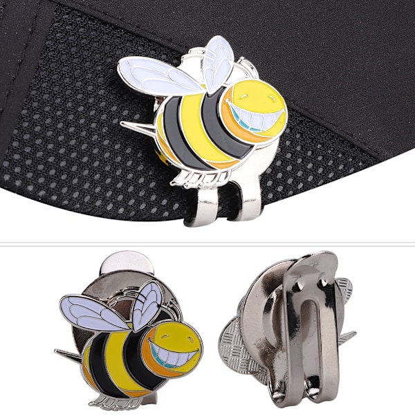 Metal Magnetisk Golfkasket Hat Visor Clip Boldmarkør Tilbehør (Lille Bi)